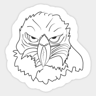 Eagle face Sticker